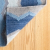 Safety Net Blue Handwoven Wool Rug