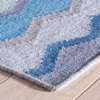 Safety Net Blue Woven Wool Rug