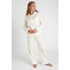 Silken Solid Ivory Pajama