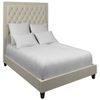 Estate Linen Pearl Grey Stonington Tufted Bed