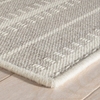 Tailor Stripe Platinum Woven Wool Custom Rug