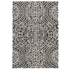 Temple Charcoal Hand Micro Hooked Wool Rug