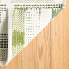 Tread Lightly Green Handwoven Cotton Rug