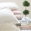 Washed Linen Ivory Quilted Sham