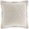 Washed Linen Natural Quilted Sham