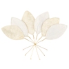 White Velvet Leaf Pick/Set Of 6