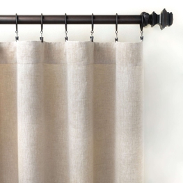 Lush Linen Natural Curtain Panel