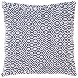 Crystal Navy/White Indoor/Outdoor Decorative Pillow Cover
