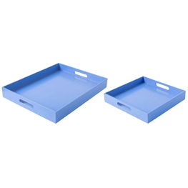 French Blue Lacquer Tray