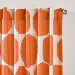 On The Spot Orange Indoor/Outdoor Curtain Panel