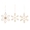 Swatch Jute Wrapped Snowflake Ornaments/Set Of 3