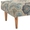 Swatch Pali Blue Tapered Natural Leg Rug Ottoman