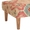 Swatch Pali Terracotta Tapered Square Natural Leg Rug Ottoman