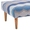 Swatch Safety Net Blue Tapered Natural Leg Rug Ottoman