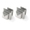 Swatch Square Polished Nickel Finials/Set of 2
