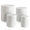 Swatch White Ribbed Marble Canister