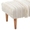 Swatch Zhara Stripe Ivory Tapered Natural Leg Rug Ottoman