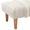 Swatch Zhara Stripe Ivory Tapered Square Natural Leg Rug Ottoman