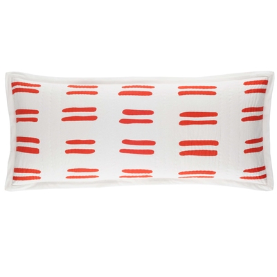 Bold Strokes Tangerine Decorative Pillow