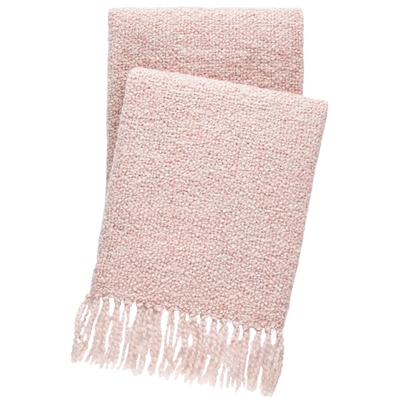 Boucle Pink Throw