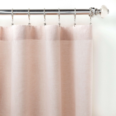 Lush Linen Slipper Pink Curtain Panel
