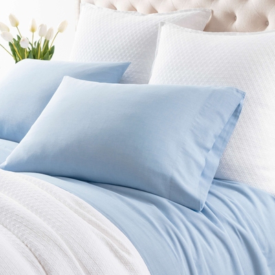 Cozy Cotton French Blue Pillowcases