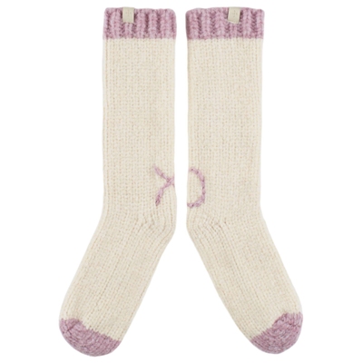 Cozy Pink Slipper Socks