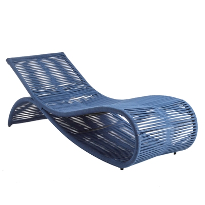 Crest Blue Outdoor Chaise