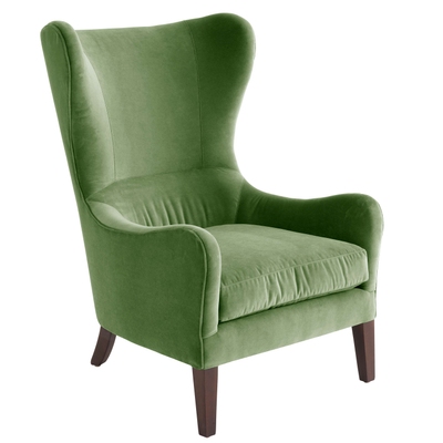 Daydream Velvet Evergreen Mirage Chair