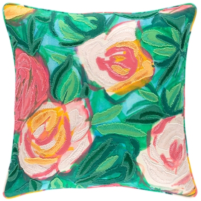 Dew Pond Multi Embroidered Decorative Pillow Cover