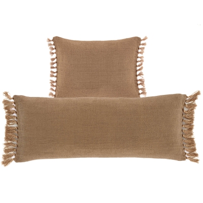 Evelyn Linen Parchment Decorative Pillow