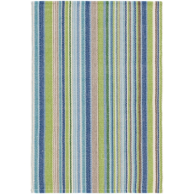 Fisher Ticking Handwoven Cotton Rug