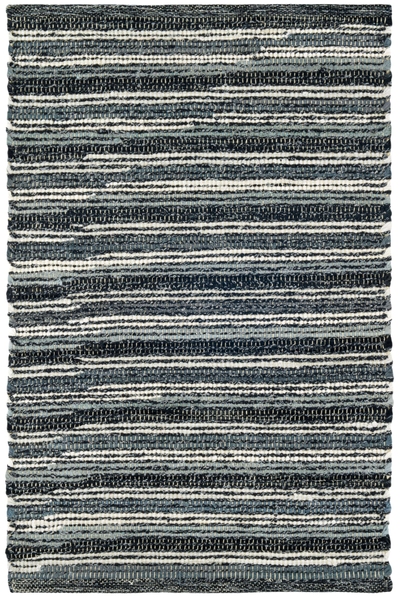 Francisco Black Handwoven Cotton Rug