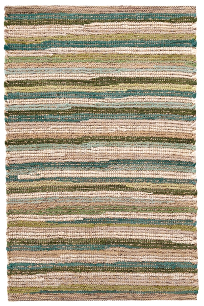 Francisco Green Handwoven Cotton Rug