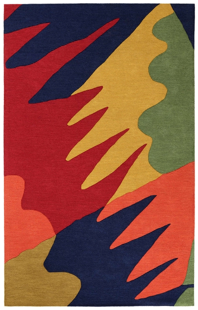 Graphic Hand Tufted Wool Rug
