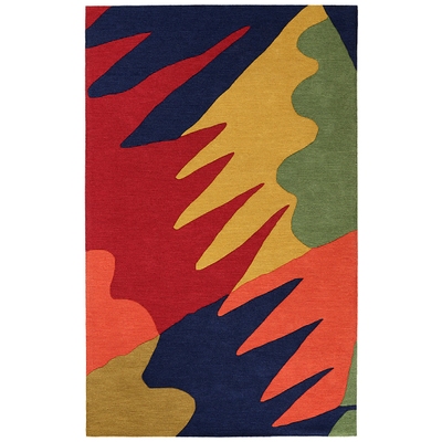 Graphic Hand Tufted Wool Rug