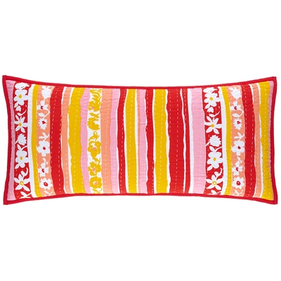 Happy Go Lucky Coral Decorative Pillow Cover