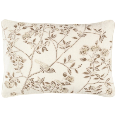 Jane Embroidered Plaster Decorative Pillow
