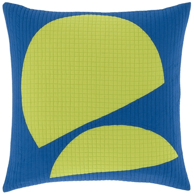Lime Slices Quilted Decorative Pillow Cover