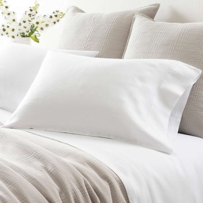 Lush Linen White Pillowcases