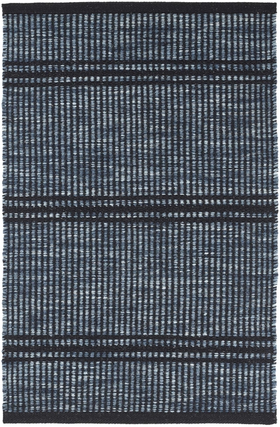Malta Navy Handwoven Wool Rug