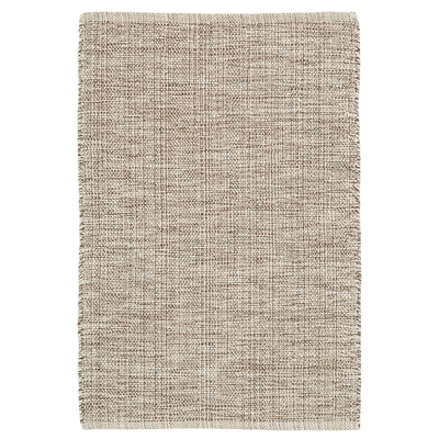 Marled Brown Handwoven Cotton Rug