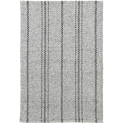 Melange Stripe Grey/Black Handwoven Indoor/Outdoor Rug