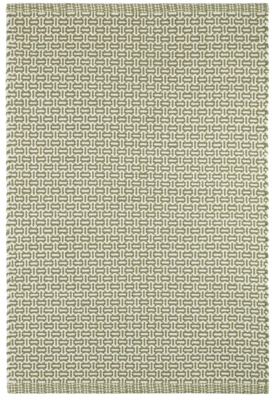 Miss Muffet Olive Handwoven Cotton Rug