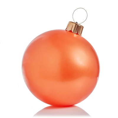 Orange Holiball Inflatable Ornament