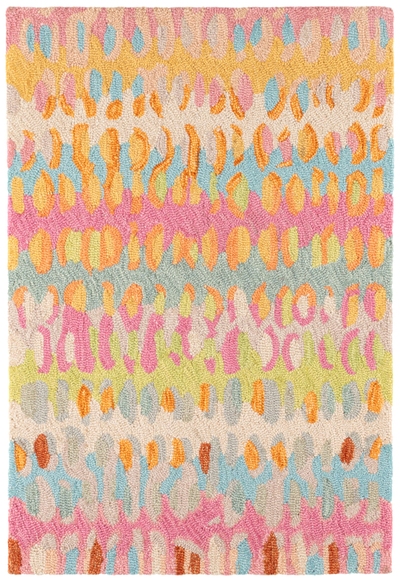 Paint Chip Confetti Hand Micro Hooked Wool Rug