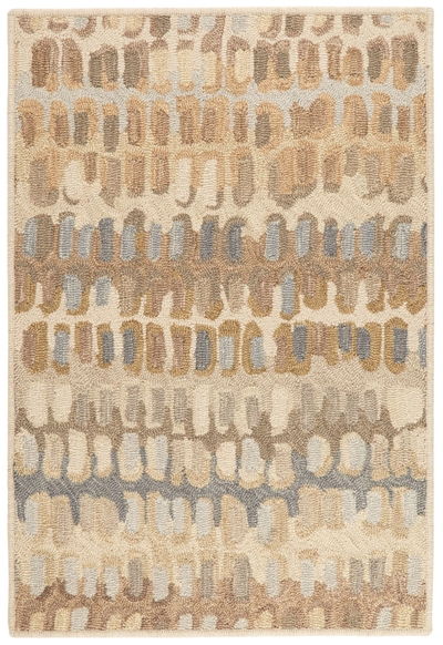 Paint Chip Natural Hand Micro Hooked Wool Custom Rug