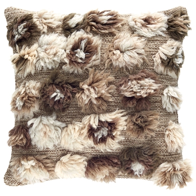 Party On Natural Decorative Pillow