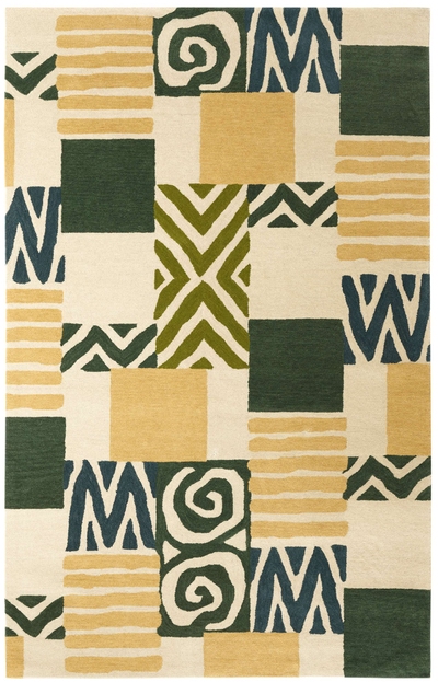 Patchwork Hand Tufted Wool Rug