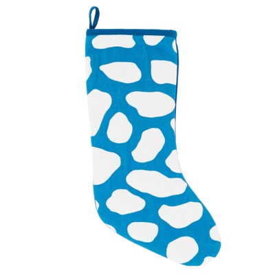 Pebbles Quilted Blue Stocking